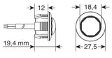 Luce da incasso a Led, 12/24V - Bianco