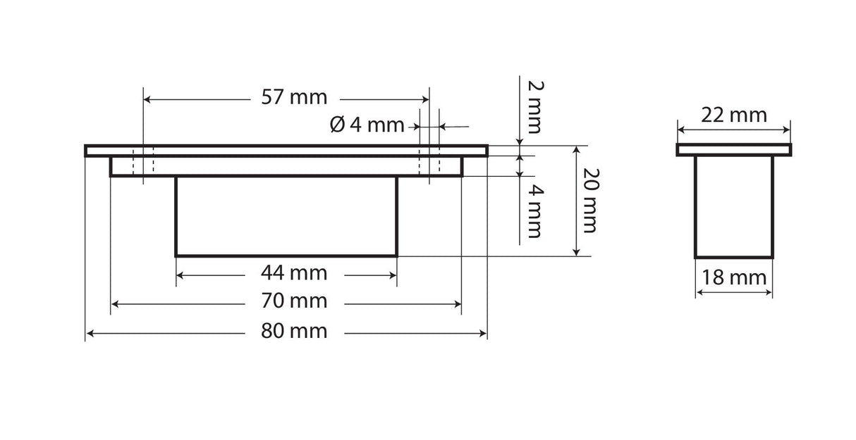 Luce da incasso a Led, 24V - Bianco