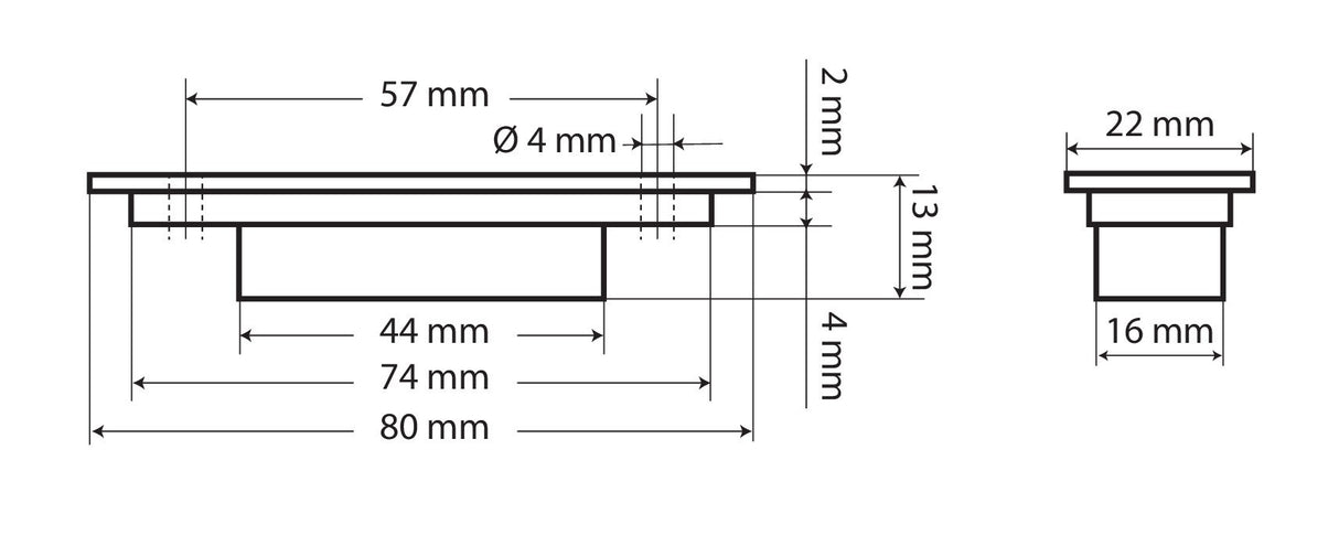 Luce da incasso a Led, 24V - Blu