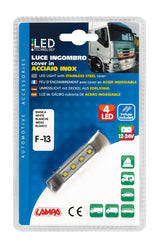 Luce ingombro a 4 Led, 12/24V - Bianco