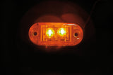 Luce ingombro a 2 Led, 24V - Arancio