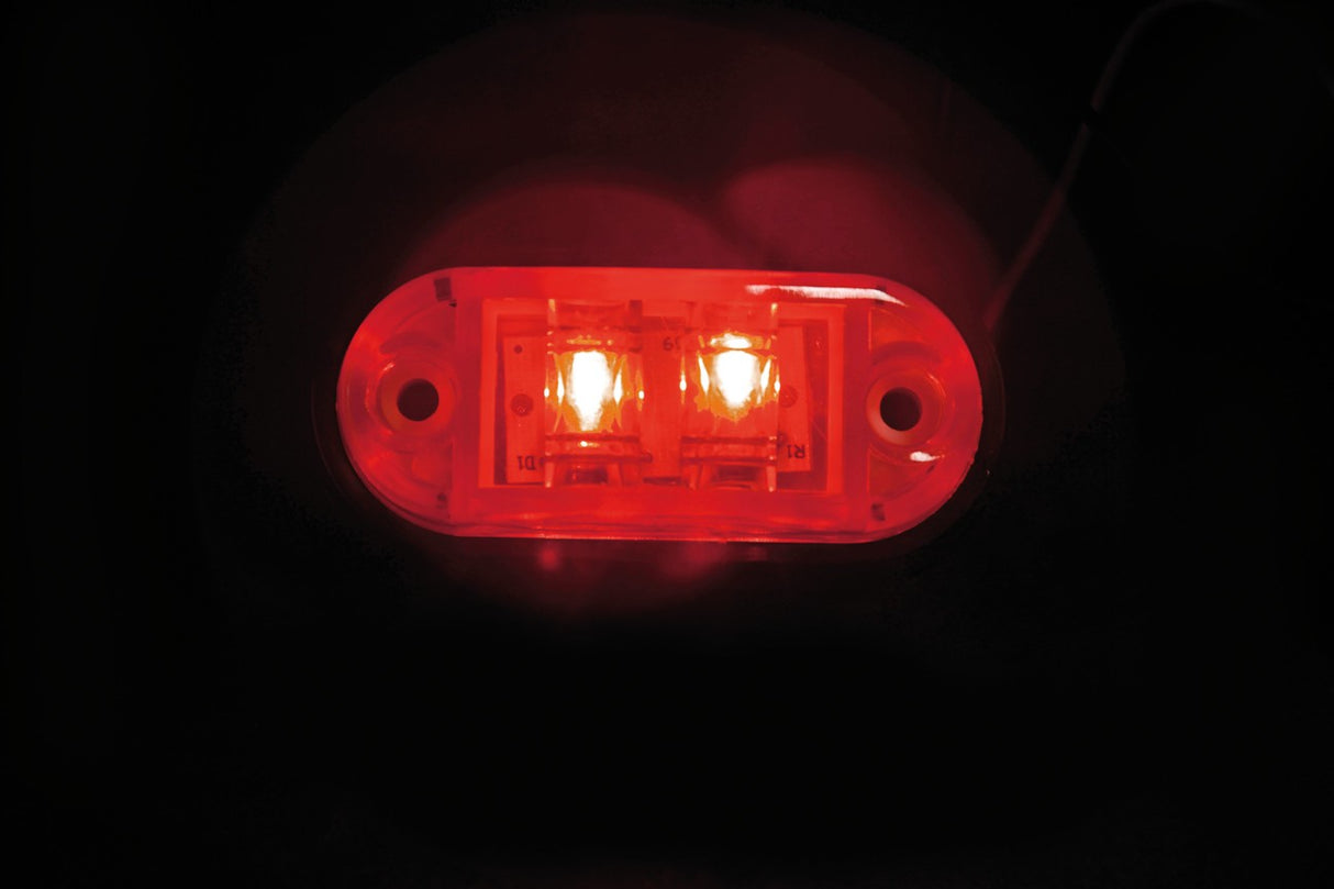 Luce ingombro a 2 Led, 24V - Rosso