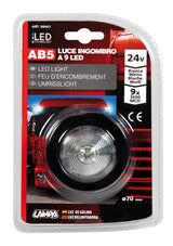 Luce ingombro a 9 Led, 24V - Bianco