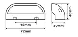 Fanale a led smd, illuminazione targa, 10/30V