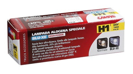 24V Lampada alogena Blu-Xe - (H1) - 100W - P14,5s - 1 pz - Scatola