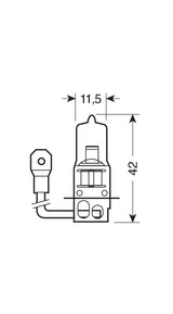 24V Lampada alogena Blu-Xe - H3 - 70W - PK22s - 2 pz - Scatola