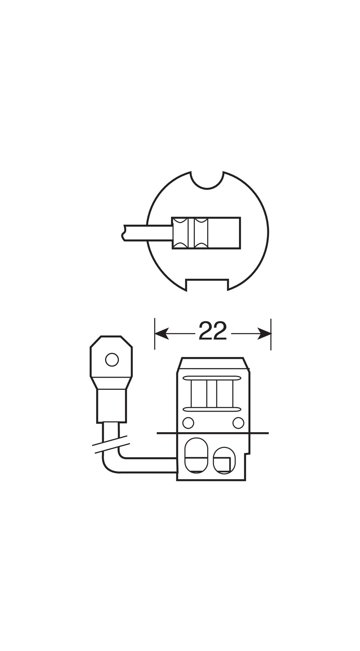 24V Lampada alogena Blu-Xe - H3 - 70W - PK22s - 2 pz - Scatola