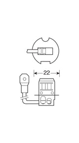 24V Lampada alogena Blu-Xe - H3 - 70W - PK22s - 2 pz - Scatola