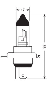 24V Lampada alogena Blu-Xe - H4 - 70/75W - P43t - 1 pz - Scatola