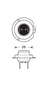 24V Lampada alogena Blu-Xe - H7 - 70W - PX26d - 1 pz - Scatola