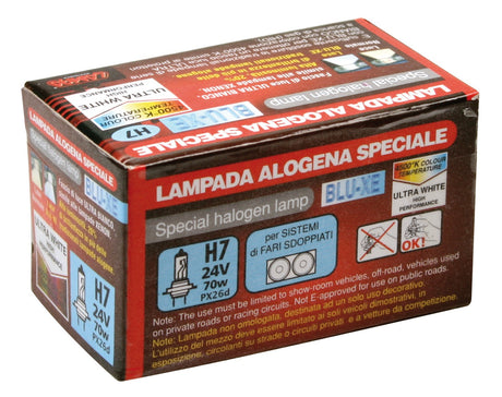 24V Lampada alogena Blu-Xe - H7 - 70W - PX26d - 1 pz - Scatola