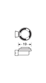 24V Lampada alogena Blu-Xe - H11 - 70W - PGJ19-2 - 2 pz - D/Blister