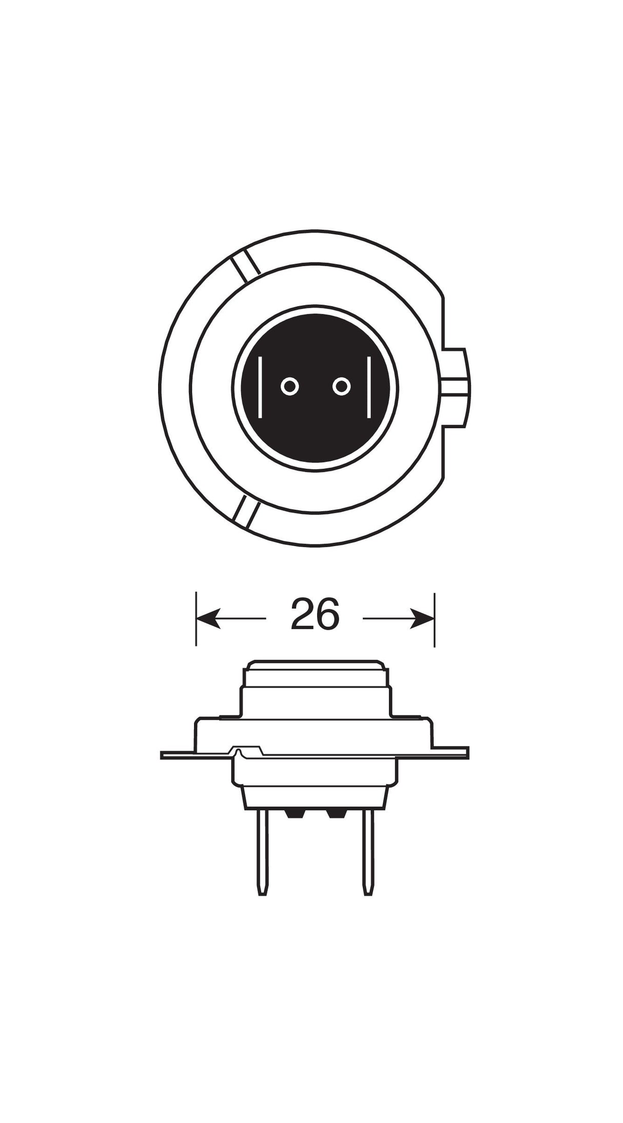 24V Lampada alogena Pro - H7 - 70W - PX26d - 1 pz - Scatola