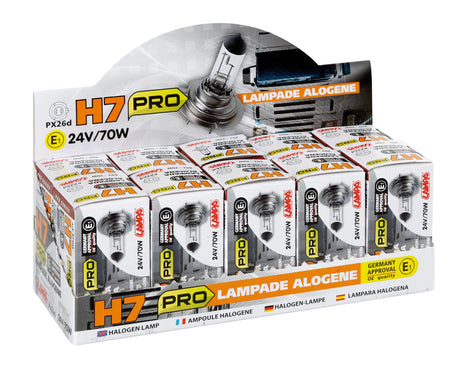 24V Lampada alogena Pro - H7 - 70W - PX26d - 1 pz - Scatola