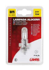 24V Lampada alogena - H1 - 70W - P14,5s - 1 pz - D/Blister