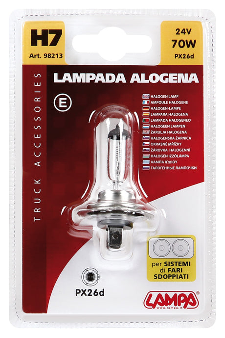 24V Lampada alogena - H7 - 70W - PX26d - 1 pz - D/Blister