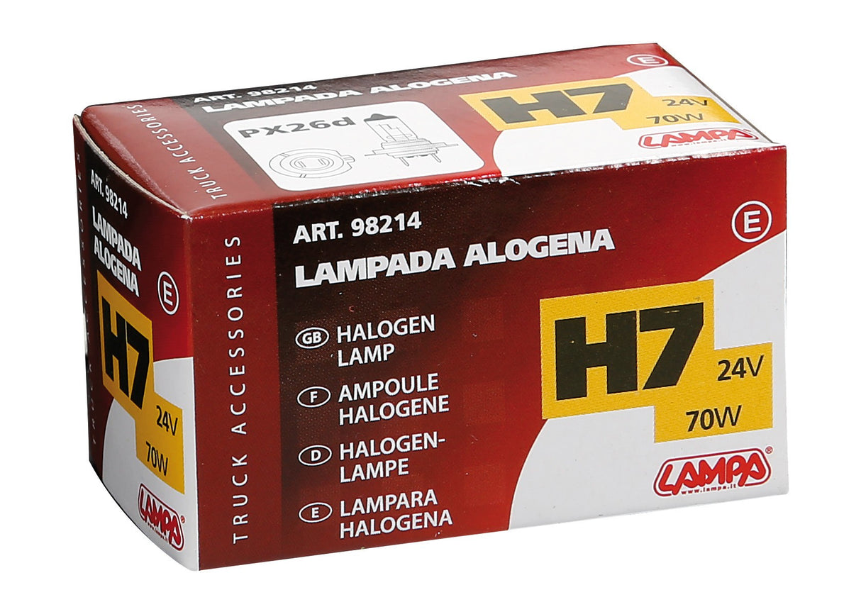 24V Lampada alogena - H7 - 70W - PX26d - 1 pz - Scatola