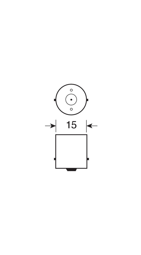 24V Lampada 1 filamento - P21W - 21W - BA15s - 2 pz - D/Blister