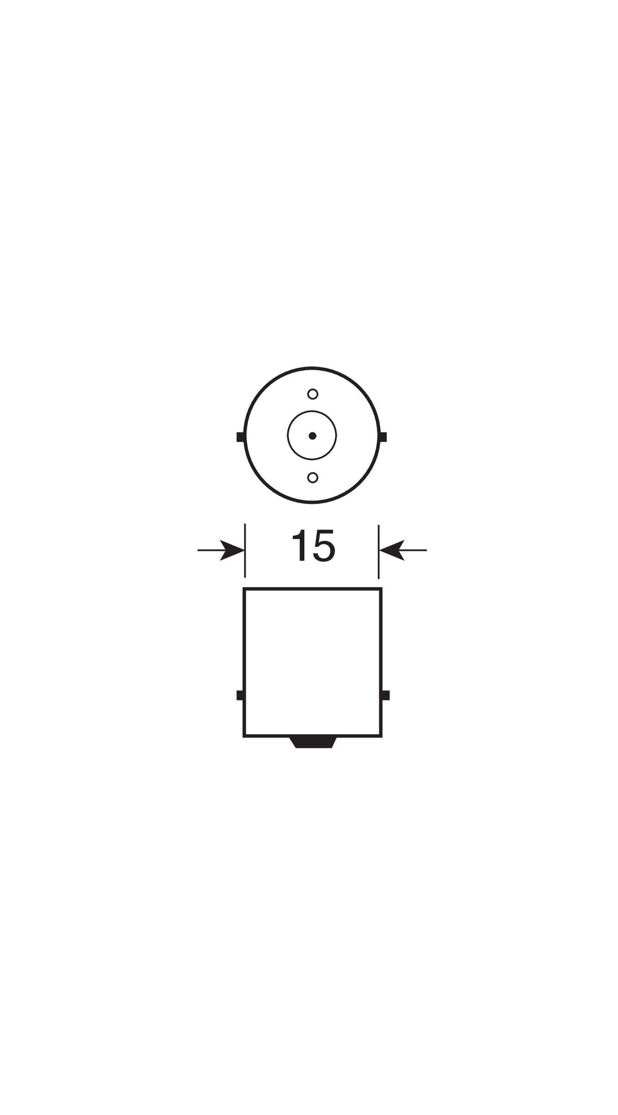 24V Lampada 1 filamento - P21W - 21W - BA15s - 10 pz - Scatola