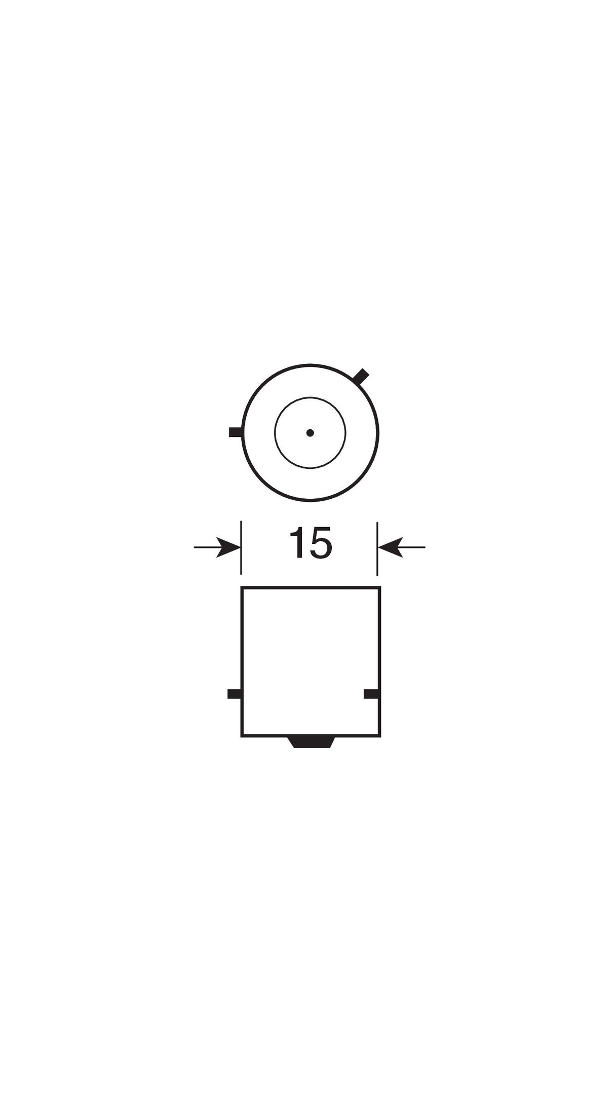 24V Lampada 1 filamento - PY21W - 21W - BAU15s - 2 pz - D/Blister - Arancio