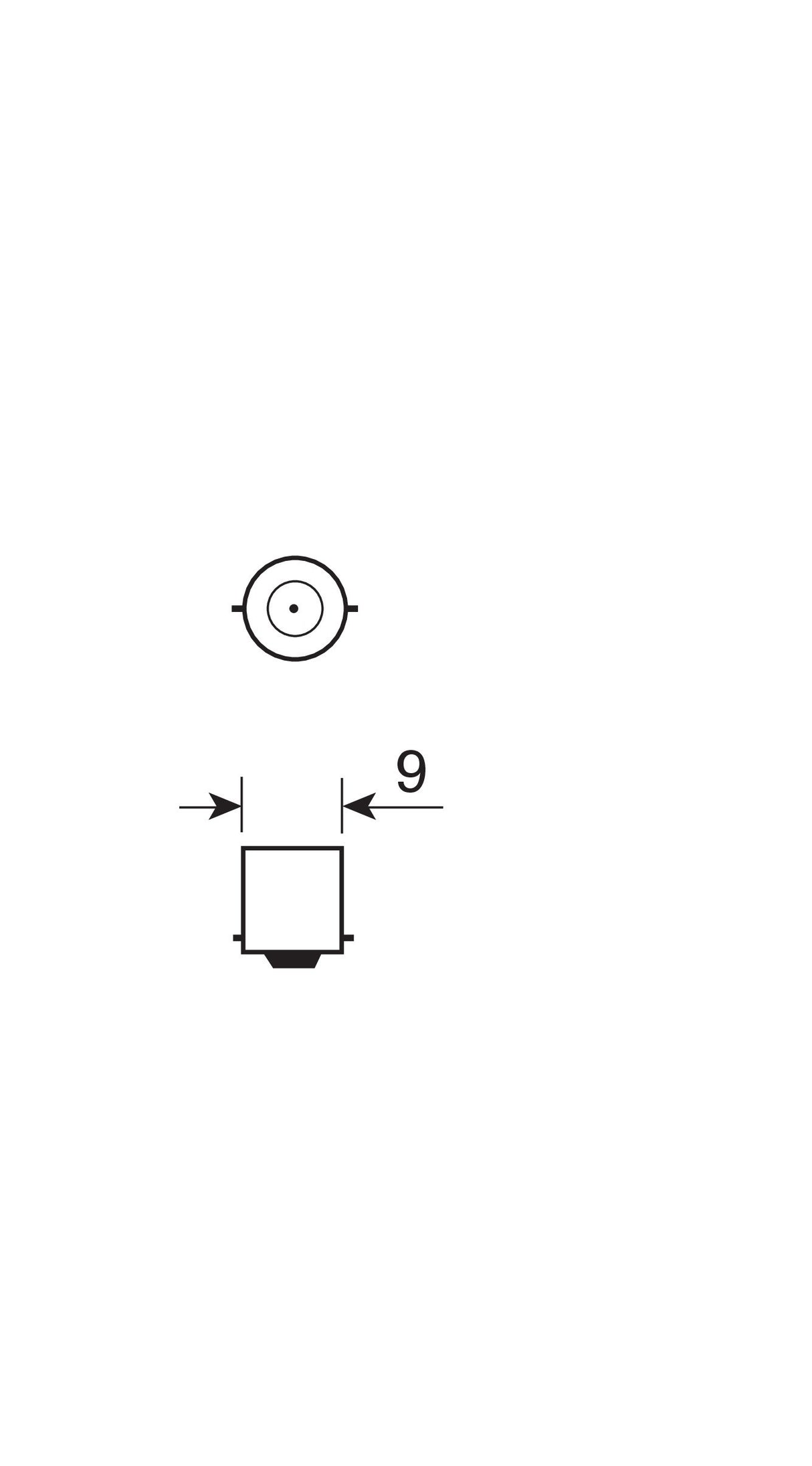 24V Lampada micro - T4W - 4W - BA9s - 2 pz - D/Blister