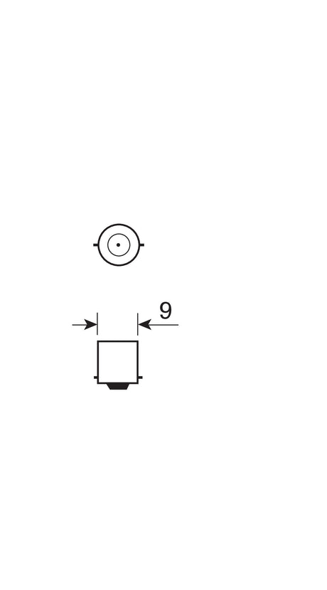 24V Lampada micro - T4W - 4W - BA9s - 10 pz - Scatola