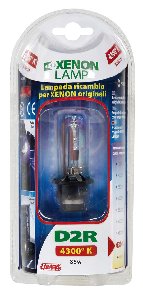 Lampada HID Xenon 4.300°K - D2R - 35W - P32d-3 - 1 pz - D/Blister