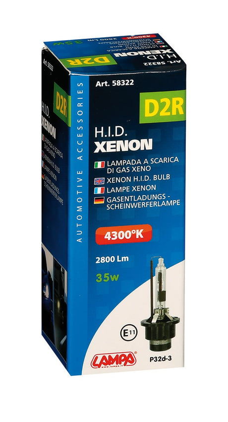 Lampada HID Xenon 4.300°K - D2R - 35W - P32d-3 - 1 pz - Scatola