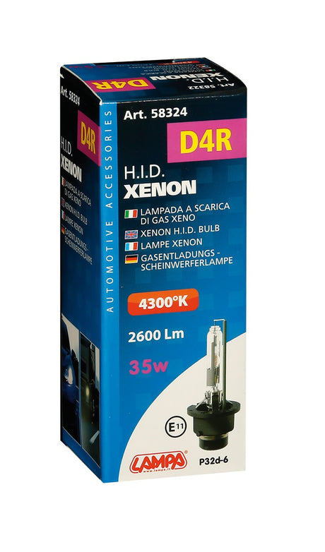 Lampada HID Xenon 4.300°K - D4R - 35W - P32d-6 - 1 pz - Scatola