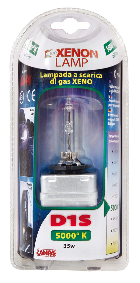 Lampada HID Xenon 5.000°K - D1S - 35W - PK32d-2 - 1 pz - D/Blister