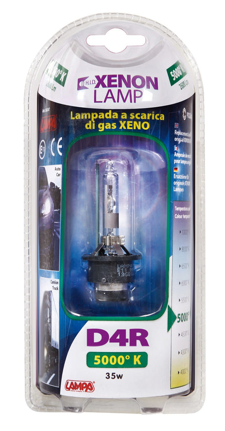 Lampada HID Xenon 5.000°K - D4R - 35W - P32d-6 - 1 pz - D/Blister