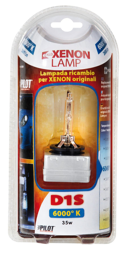 Lampada HID Xenon 6.000°K - D1S - 35W - PK32d-2 - 1 pz - D/Blister