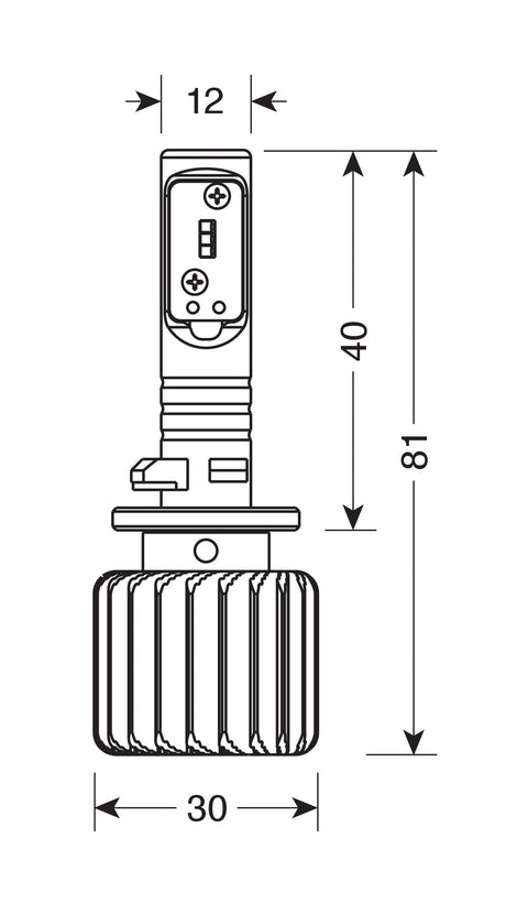 10-30V Halo Led - (H1) - 12W - P14,5s - 1 pz - D/Blister