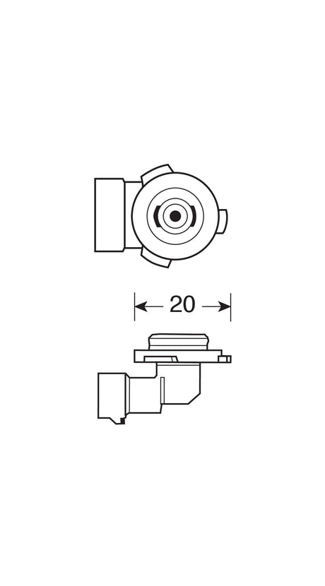 10-30V Halo Led - (H10) - 25W - PY20d - 1 pz - D/Blister