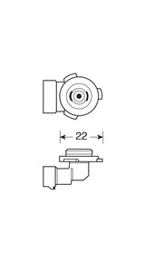 10-30V Halo Led - (HB4 9006) - 25W - P22d - 1 pz - D/Blister