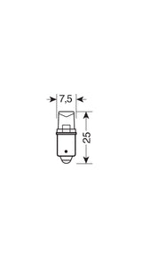 24V Micro lampada 1 Led - (T4W) - BA9s - 2 pz - D/Blister - Bianco