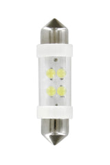 24V Lampada siluro 4 Led - 11x38 mm - SV8,5-8 - 2 pz - D/Blister - Bianco