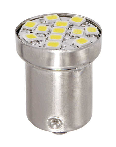 24/28V Hyper-Led 12 - 12 Smd x 1 chip - (R5W) - BA15s - 1 pz - D/Blister - Bianco - Doppia polarità