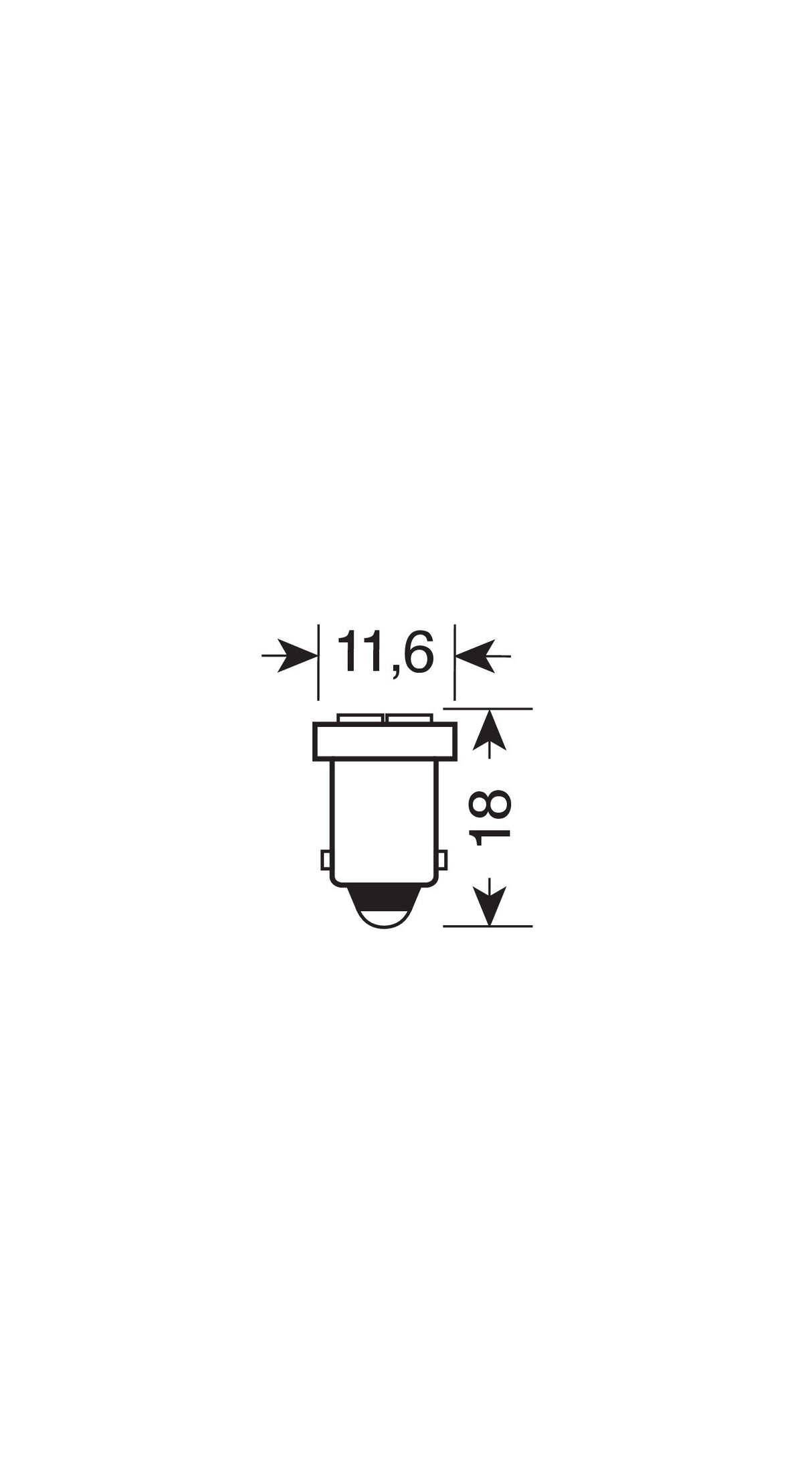 24/28V Hyper-Led 4 - 4 SMD x 1 chips - (T4W) - BA9s - 2 pz - D/Blister - Bianco - Doppia polarità