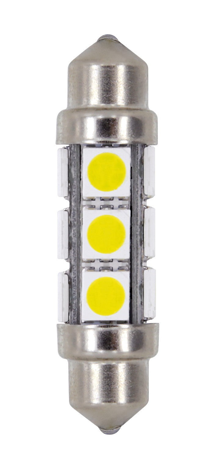 24/30V Hyper-Led 36 - 12 SMD x 3 chips - 11x41 mm - SV8,5-8 - 2 pz - D/Blister - Bianco - Doppia polarità