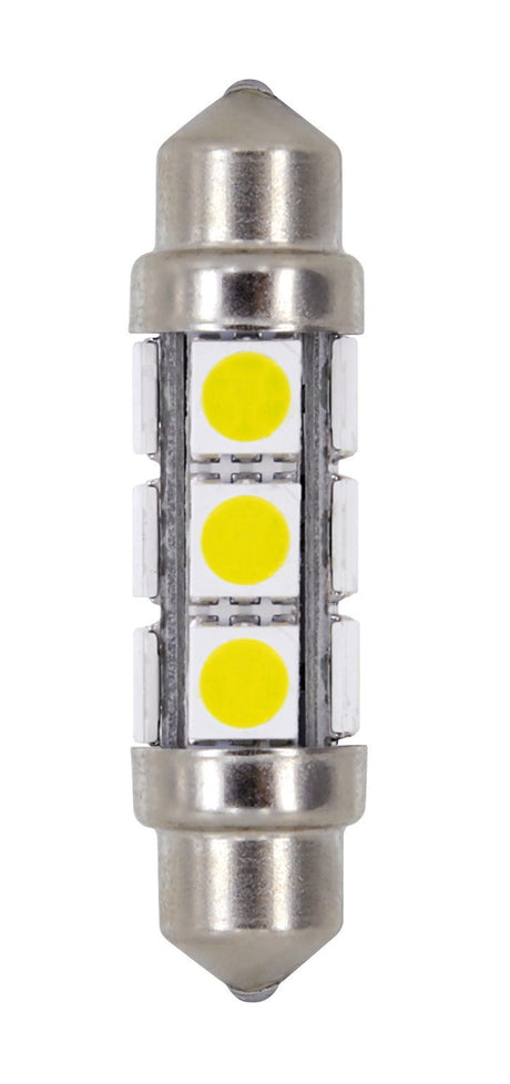 24/30V Hyper-Led 36 - 12 SMD x 3 chips - 11x41 mm - SV8,5-8 - 2 pz - D/Blister - Bianco - Doppia polarità