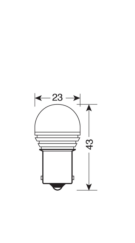 10-30V Mega-Led 9 - 1 SMD x 9 chips - (P21W) - BA15s - 1 pz - D/Blister - Bianco