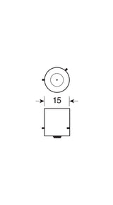 9-30V Mega-Led HP-4 - 4 SMD x 1 chip - (PY21W) - BAU15s - 1 pz - D/Blister - Arancio