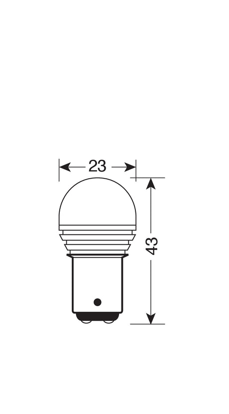 10-30V Mega-Led 9 - 1 SMD x 9 chips - (P21/5W) - BAY15d - 1 pz - D/Blister - Bianco