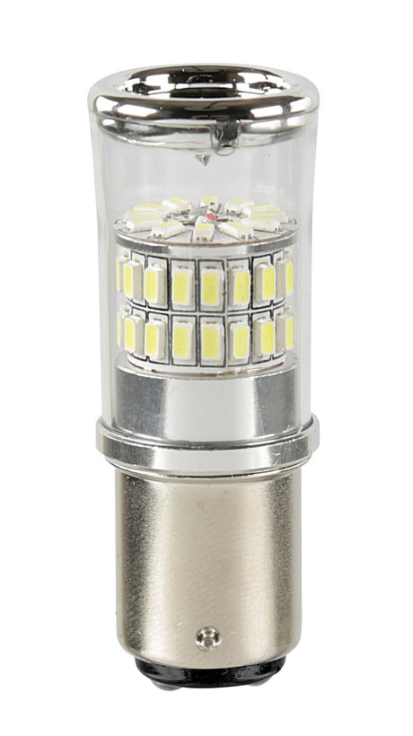 12-28V Mega-Led 48 - 48 SMD x 1 chip - (P21/5W) - BAY15d - 1 pz - D/Blister - Bianco