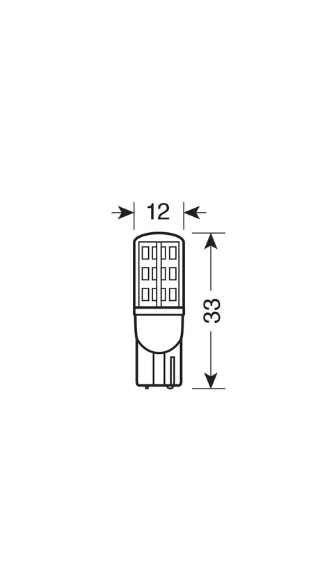 10-30V Mega-Led 24 - 24 SMD x 1 chip - (T10) - W2,1x9,5d - 2 pz - D/Blister - Bianco