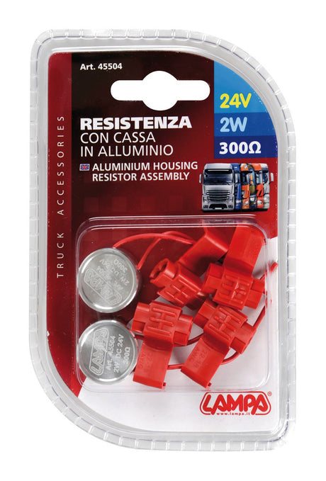 Cheat-Box kit per lampadine a led, 24V - 300 OHM - 2 W