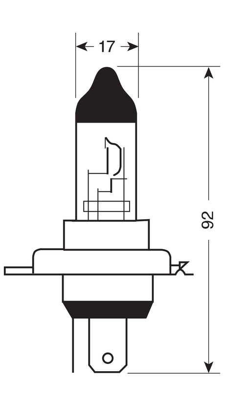 24V Original Line - H4 - 75/70W - P43t - 1 pz - Scatola