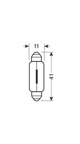 24V Original Line - 11x41 mm - 3W - SV8,5-8 - 1 pz - Sfuso