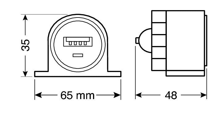 Presa USB, 2100mA, 12/24V